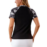 Women's Short Sleeve V-Neck Sun & Swim Shirt