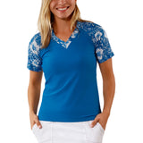 Women's Short Sleeve V-Neck Sun & Swim Shirt