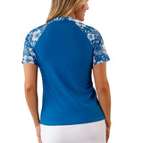 Women's Short Sleeve V-Neck Sun & Swim Shirt