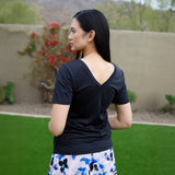 Women's Short Sleeve Reverse Neck Tee