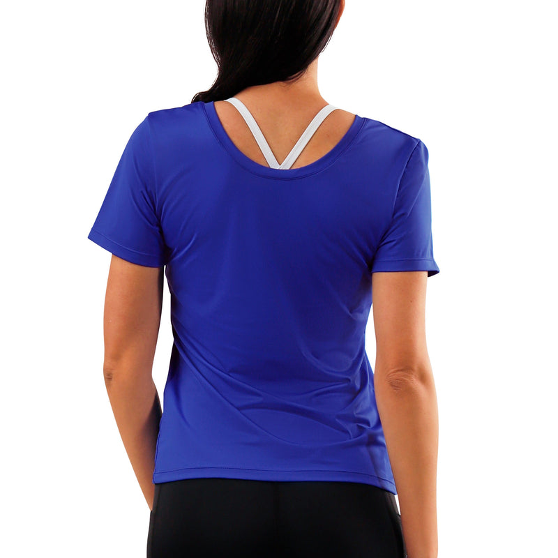 Women's Short Sleeve Reverse Neck Tee
