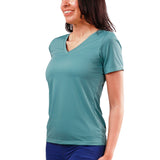 Women's Short Sleeve Reverse Neck Tee