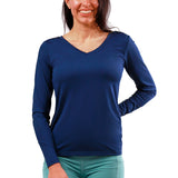 Women's Long Sleeve Reverse Neck Tee