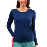 Women's Long Sleeve Reverse Neck Tee
