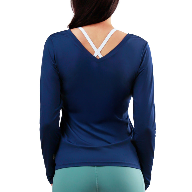 Women's Long Sleeve Reverse Neck Tee