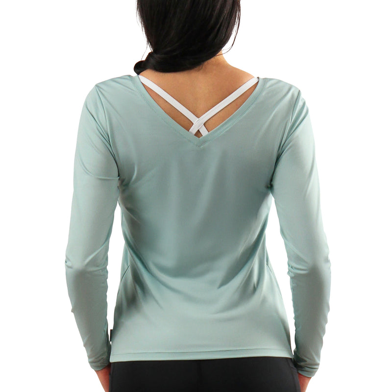 Women's Long Sleeve Reverse Neck Tee