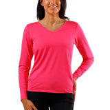 Women's Long Sleeve Reverse Neck Tee