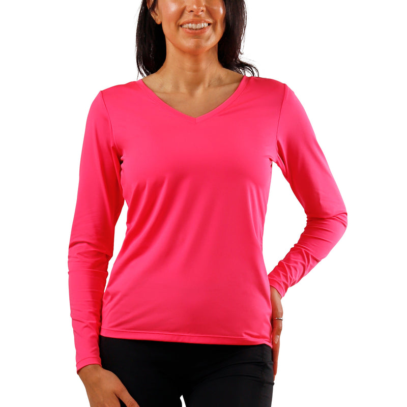 Women's Long Sleeve Reverse Neck Tee