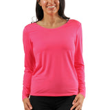 Women's Long Sleeve Reverse Neck Tee