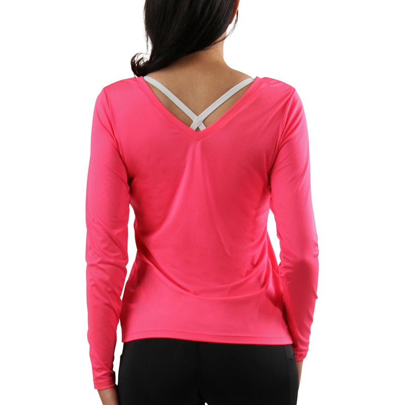 Women's Long Sleeve Reverse Neck Tee