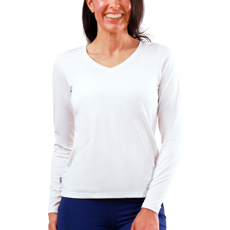 Women's Long Sleeve Reverse Neck Tee