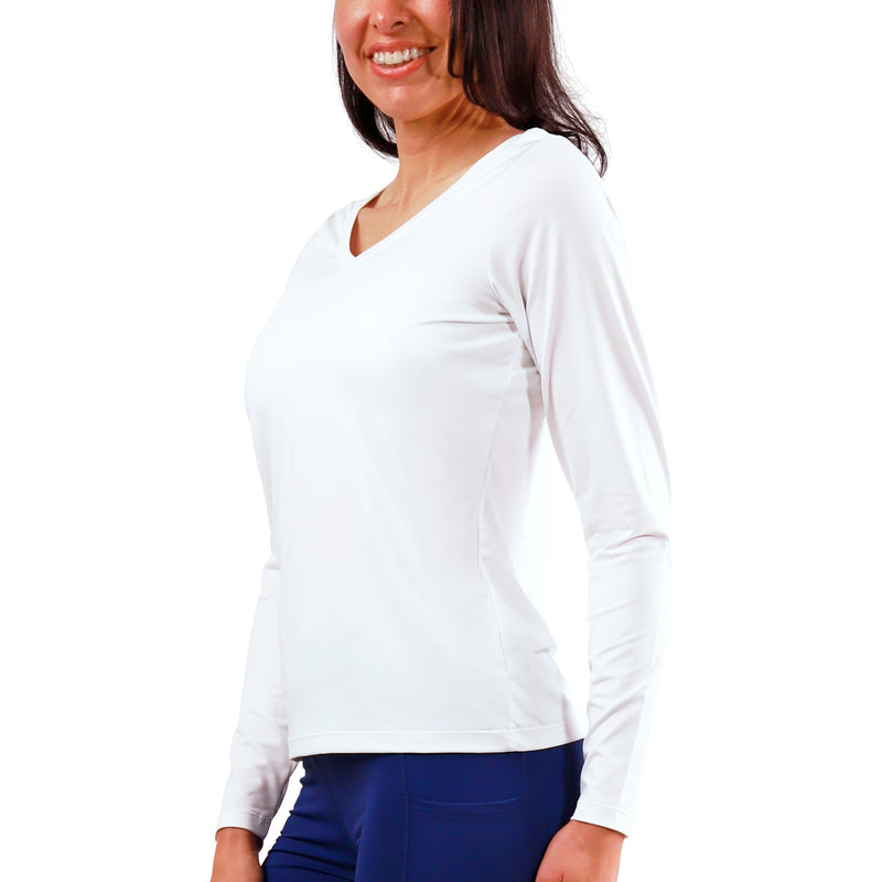 Women's Long Sleeve Reverse Neck Tee