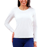 Women's Long Sleeve Reverse Neck Tee