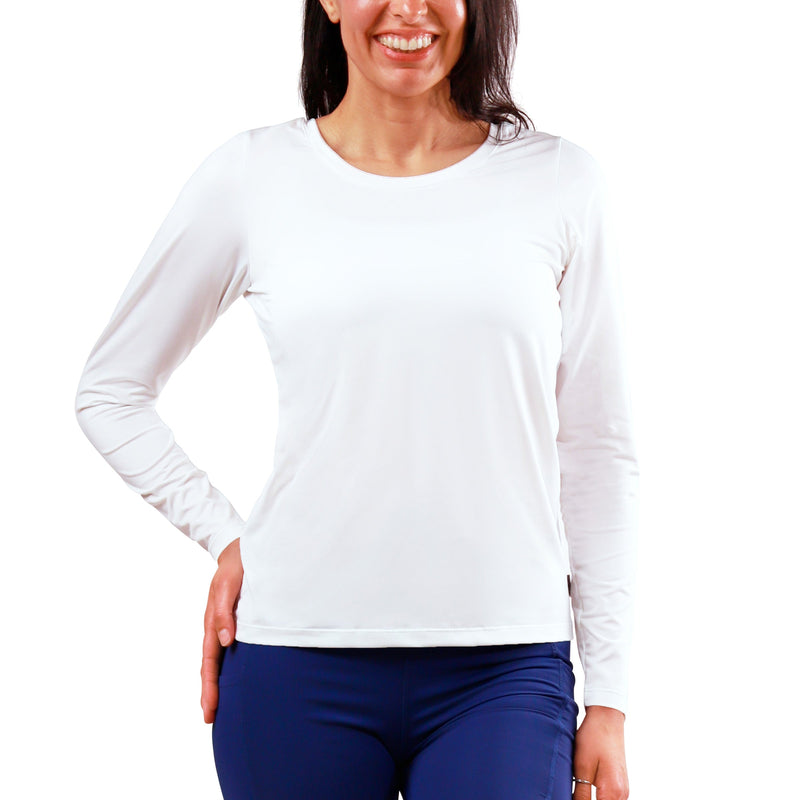Women's Long Sleeve Reverse Neck Tee
