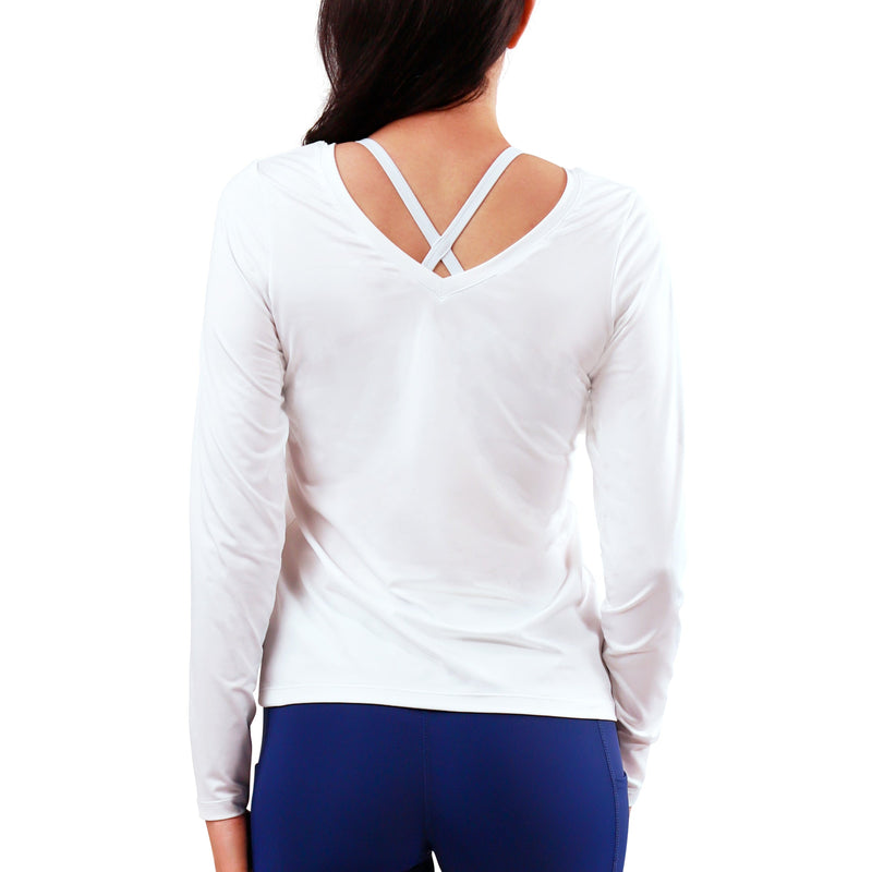 Women's Long Sleeve Reverse Neck Tee