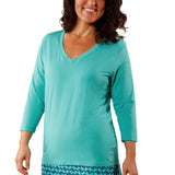 Women's 3/4 Sleeve V-Neck R&R Tee | FINAL SALE