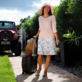Women's Knee Length Travel Skort