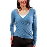 Women's Long Sleeve Reverse Neck Sun & Swim Shirt