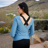 Women's Long Sleeve Reverse Neck Sun & Swim Shirt
