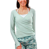 Women's Long Sleeve Reverse Neck Sun & Swim Shirt