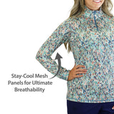 Women's Quarter Zip Vented Sun Shirt