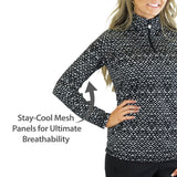 Women's Quarter Zip Vented Sun Shirt