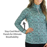 Women's Quarter Zip Vented Sun Shirt