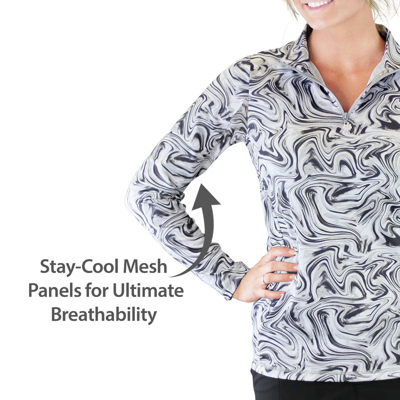Women's Quarter Zip Vented Sun Shirt | FINAL SALE