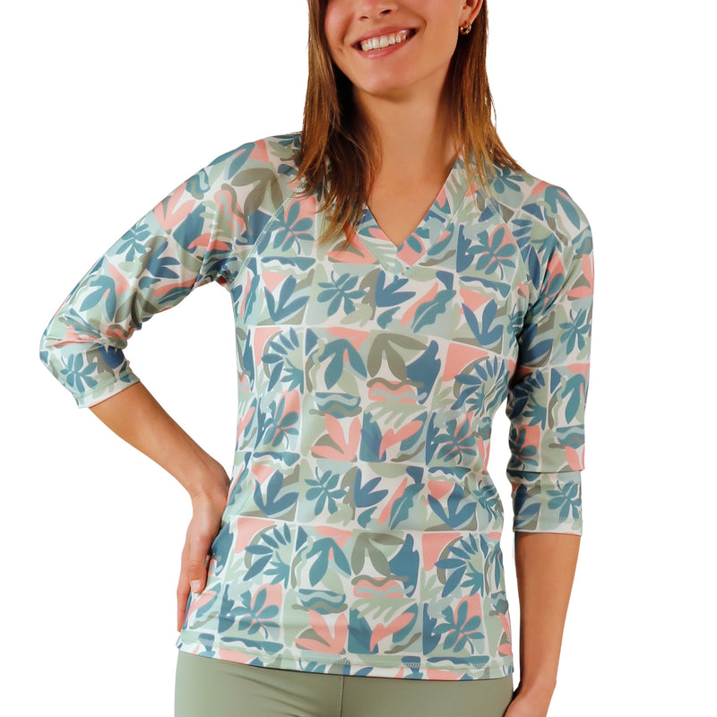 Women's V-Neck Sun & Swim Shirt