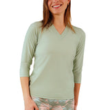 Women's V-Neck Sun & Swim Shirt