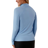 Women's Long Sleeve Quarter Zip Sun & Swim Shirt