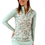 Women's Long Sleeve Quarter Zip Sun & Swim Shirt