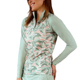 Women's Long Sleeve Quarter Zip Sun & Swim Shirt