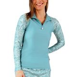 Women's Long Sleeve Quarter Zip Sun & Swim Shirt
