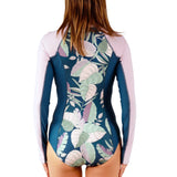 Women's Long Sleeve Half Zip Swimsuit