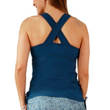 Women's Ruched Scoop Tank Top