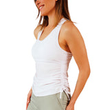 Women's Ruched Scoop Tank Top