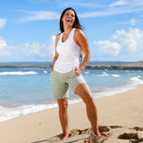 Women's Ruched Scoop Tank Top