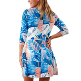 Women's 3/4 Sleeve Swing Dress