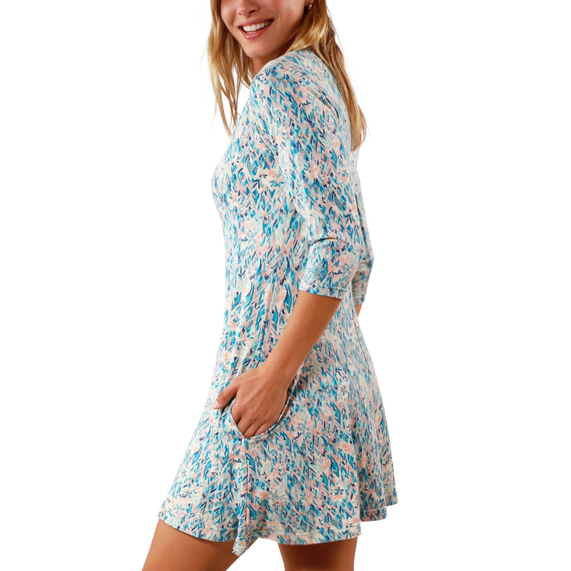 Women's 3/4 Sleeve Swing Dress