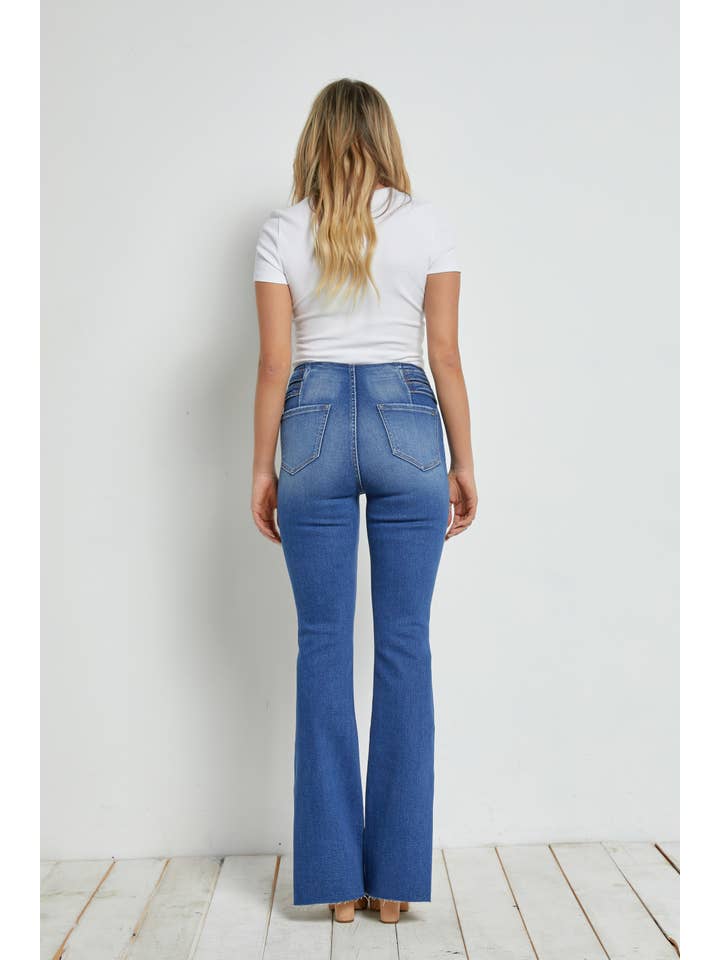 Jean Mica High Rise Side Slit