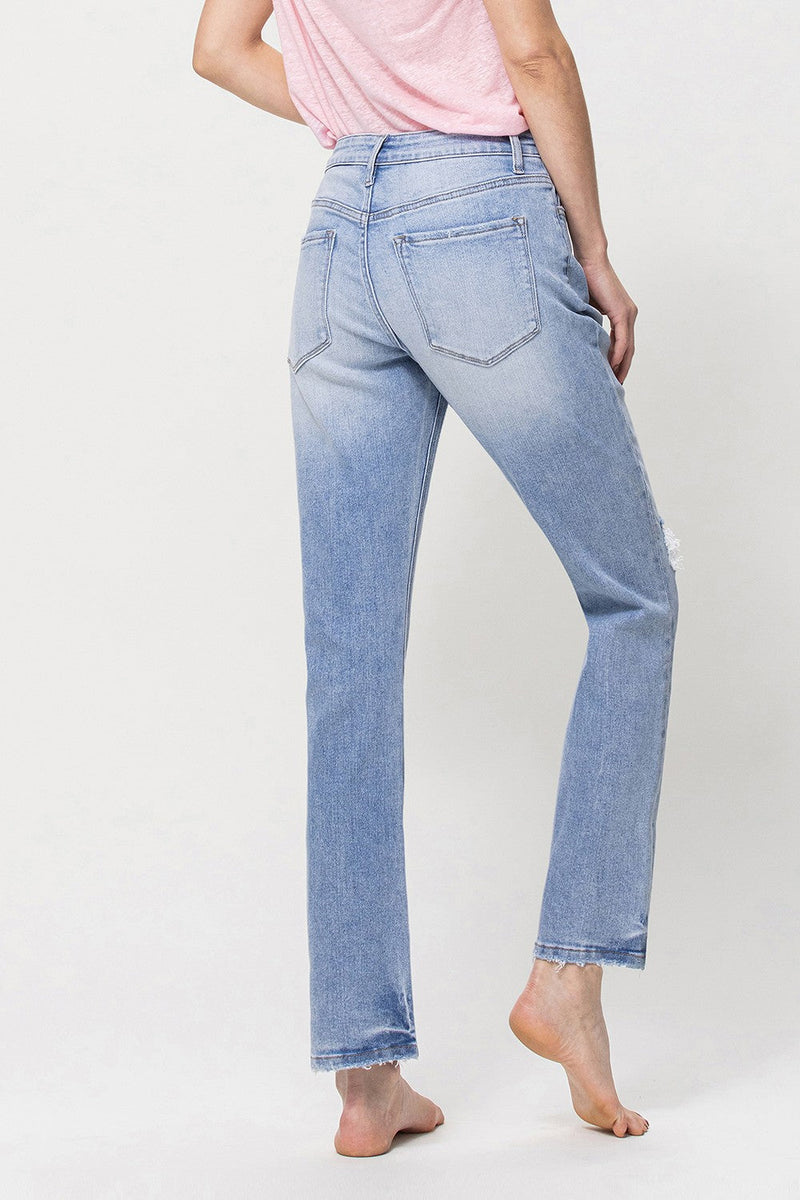 High Rise Stretch Boyfriend Jeans