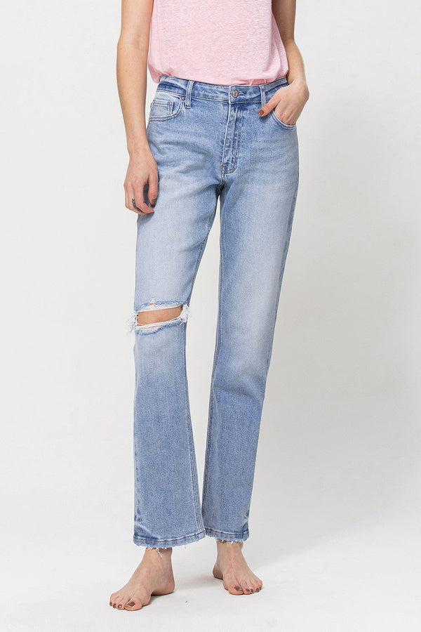 High Rise Stretch Boyfriend Jeans