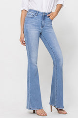 Vervet High Rise Long Flare Jean
