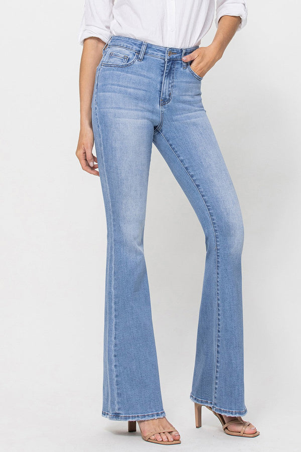 Vervet High Rise Long Flare Jean