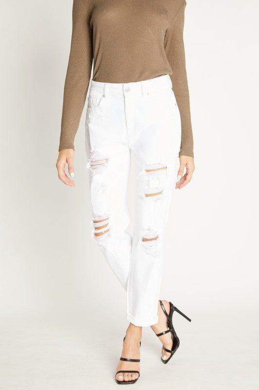 Slouchy destructed boyfriend Jeans