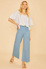HW Cropped Wide Leg Denim