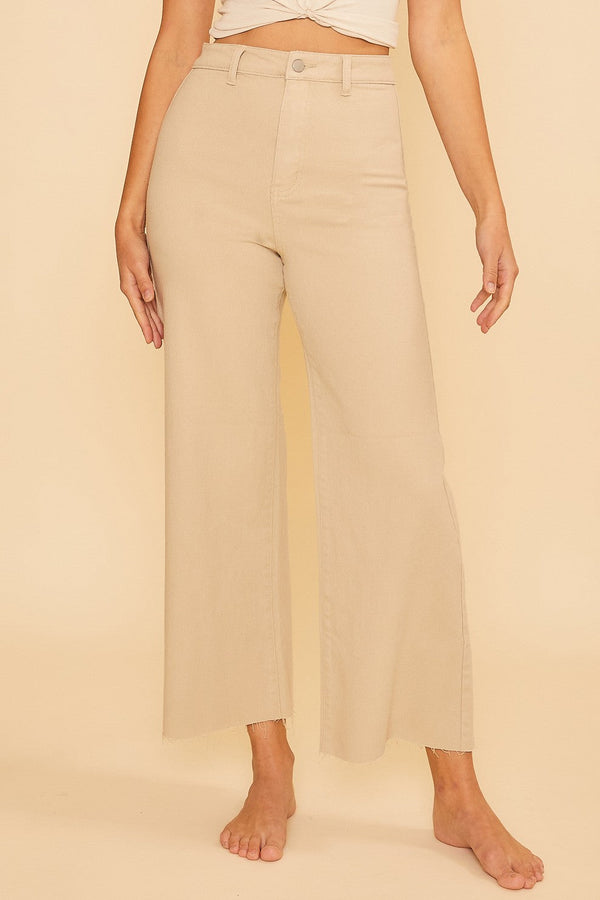 HW Cropped Wide Leg Denim