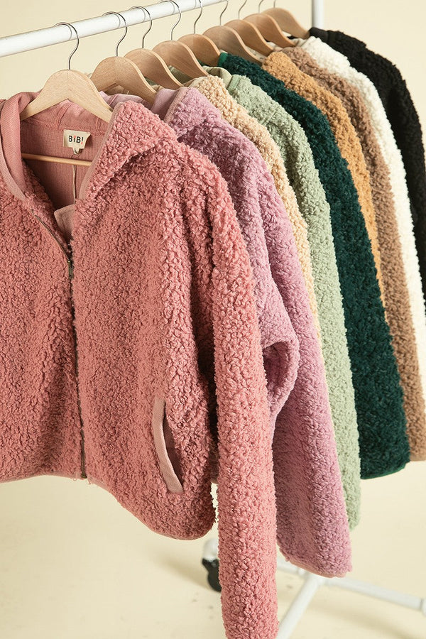 Sherpa Zip Hoodie