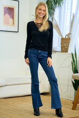 STRAPPY NECK KNIT TOP
